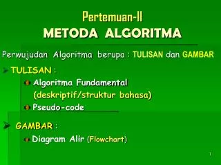pertemuan ii metoda algoritma