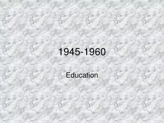 1945 1960