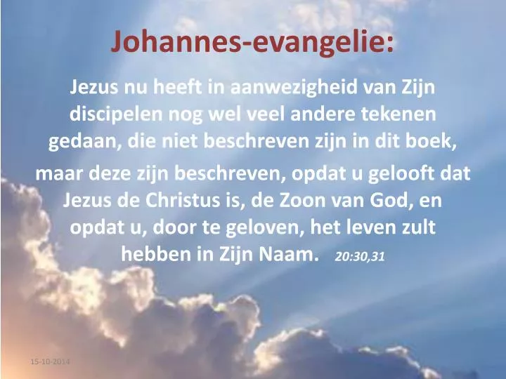 johannes evangelie