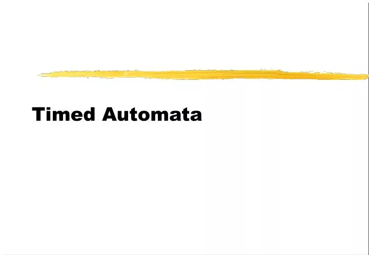 timed automata