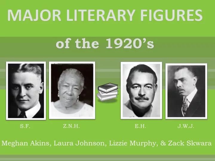 major literary figures of the 1920 s
