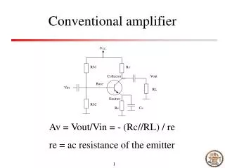 Conventional amplifier