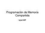 Programación de Memoria Compartida - slide 1