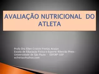 avalia o nutricional do atleta