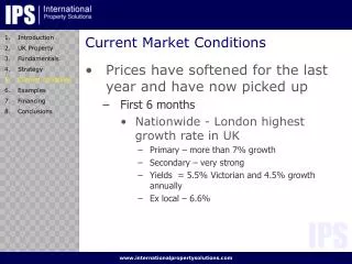 Current Market Conditions