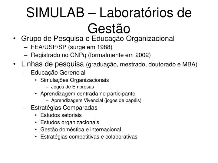 simulab laborat rios de gest o