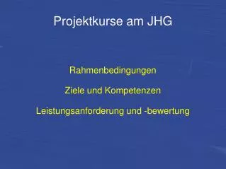 projektkurse am jhg