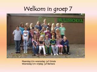 welkom in groep 7