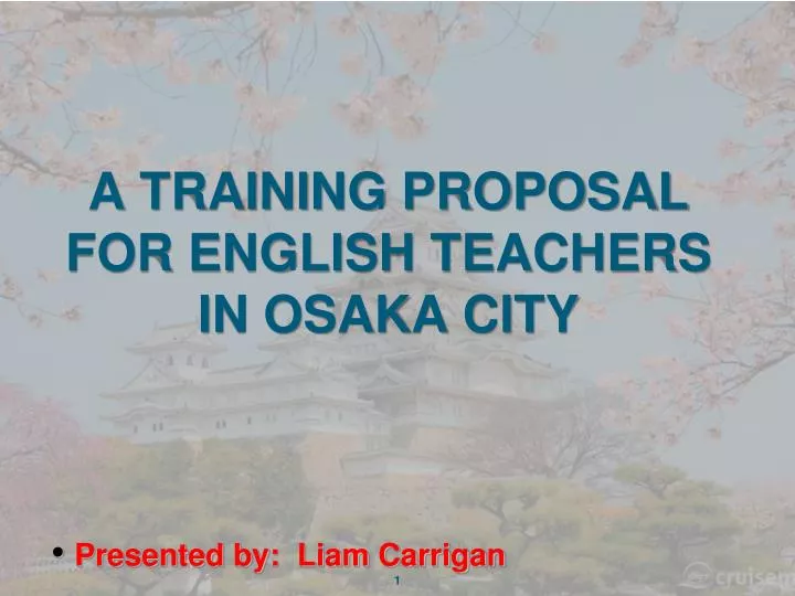 a training proposal for english teachers in osaka city
