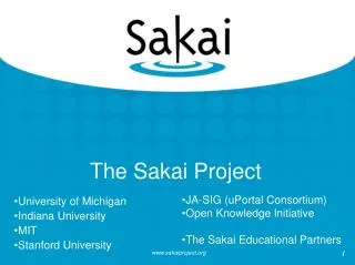 The Sakai Project