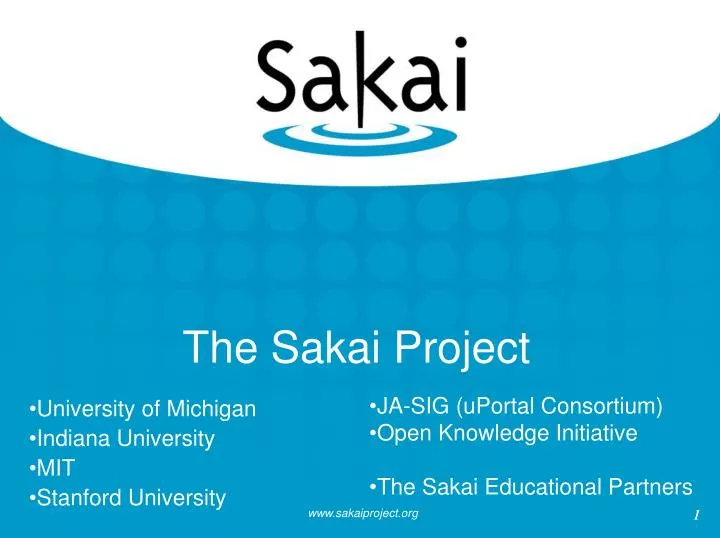 the sakai project