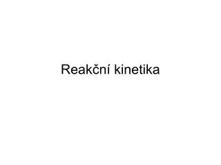 reak n kinetika