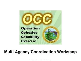 Multi-Agency Coordination Workshop