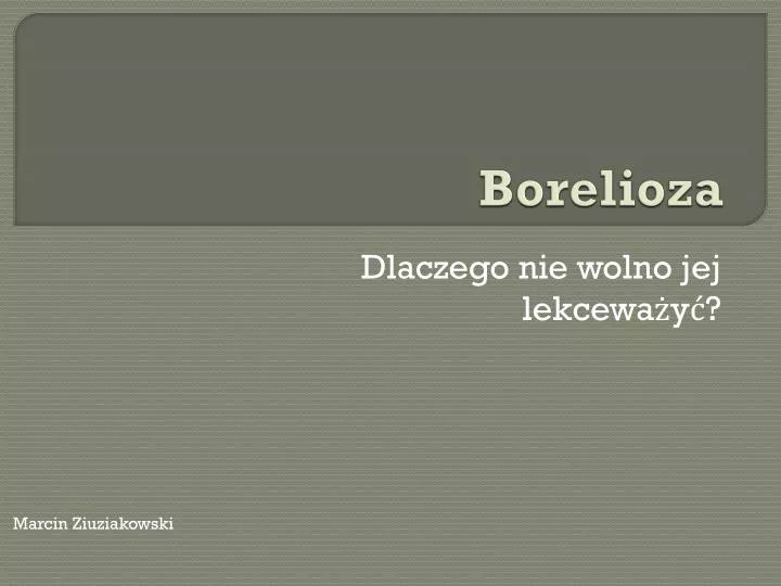 borelioza