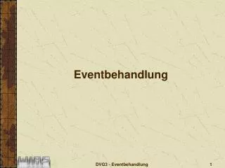 eventbehandlung