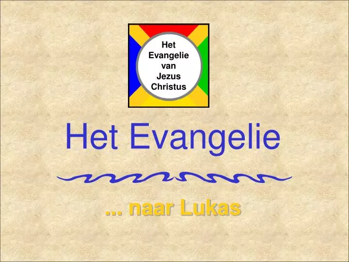 het evangelie