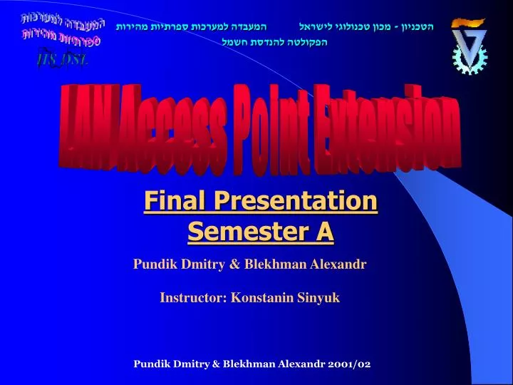 final presentation semester a