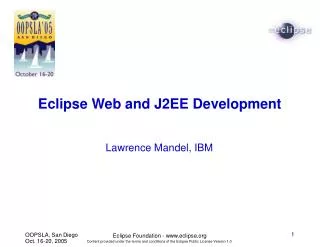 Eclipse Web and J2EE Development