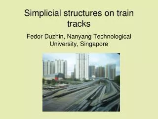 Simplicial structures on train tracks