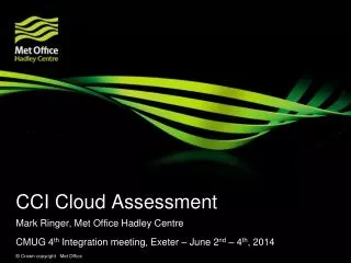 CCI Cloud Assessment