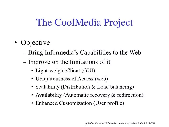 the coolmedia project