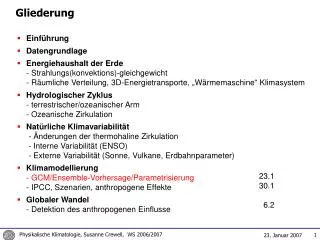 gliederung