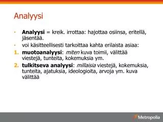 analyysi