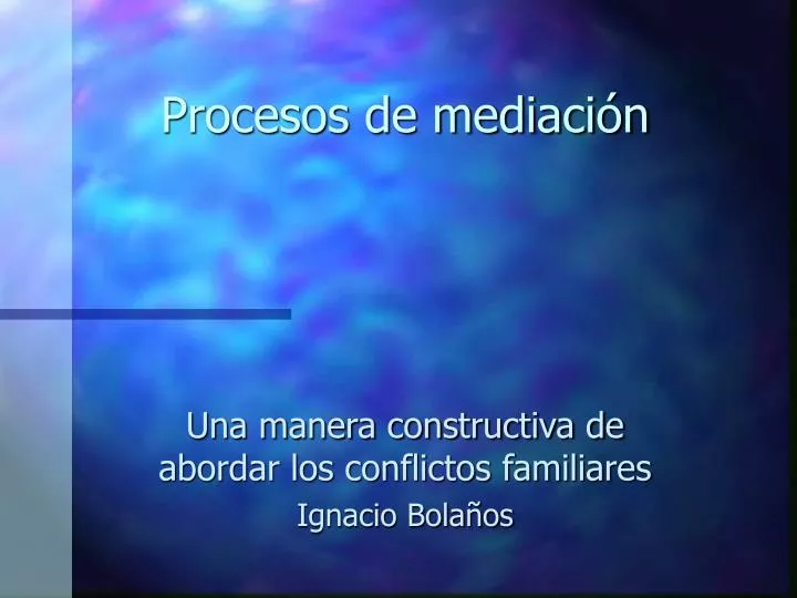 procesos de mediaci n