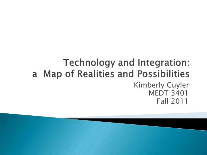technology and integration a map of realities and possibilities