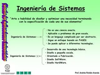 ingenier a de sistemas