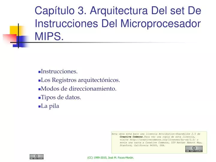 cap tulo 3 arquitectura del set de instrucciones del microprocesador mips