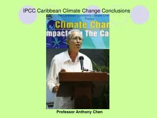 ipcc caribbean climate change conclusions