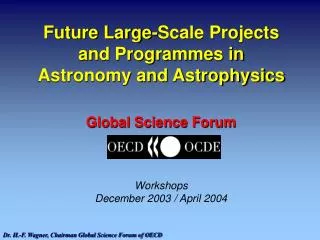 Future Large-Scale Projects and Programmes in Astronomy and Astrophysics