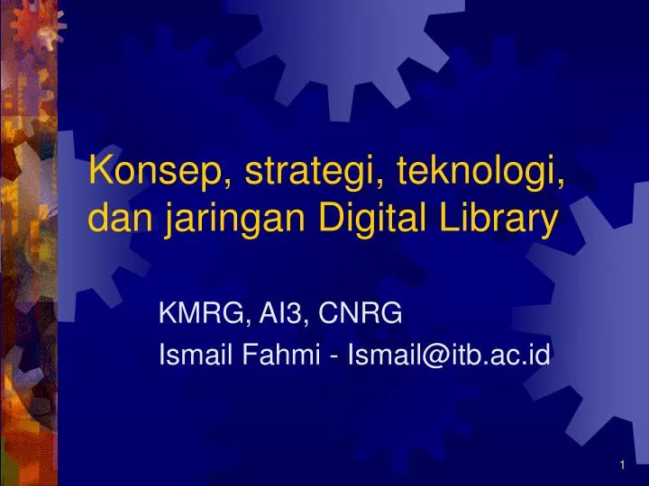 konsep strategi teknologi dan jaringan digital library