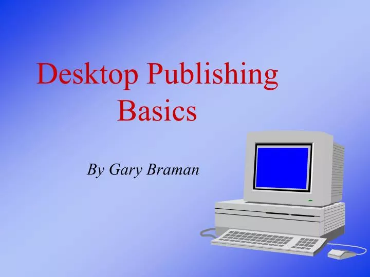 desktop publishing basics