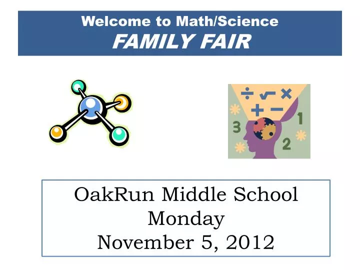 welcome to math science family fair