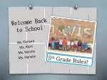 Welcome Back to School - slide 1