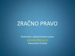 zra no pravo