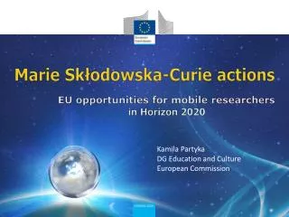 Marie Sk?odowska -Curie actions