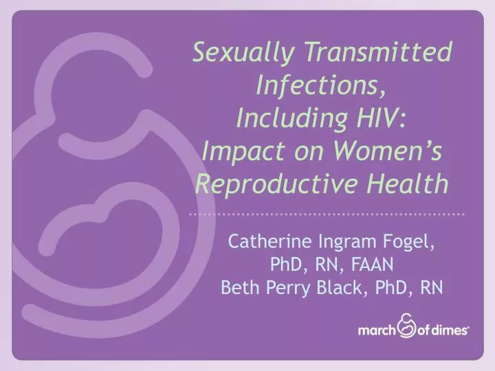 sexually transmitted infections including hiv impact on women s reproductive health