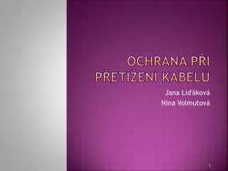 ochrana p i p et en kabel