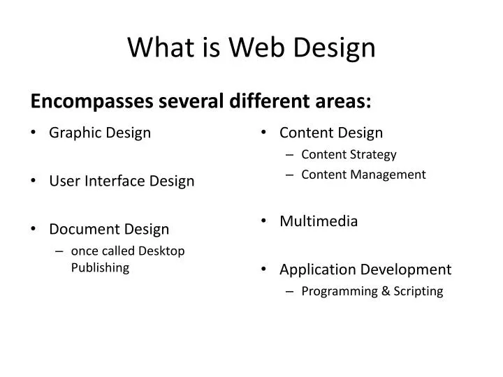 what is web design
