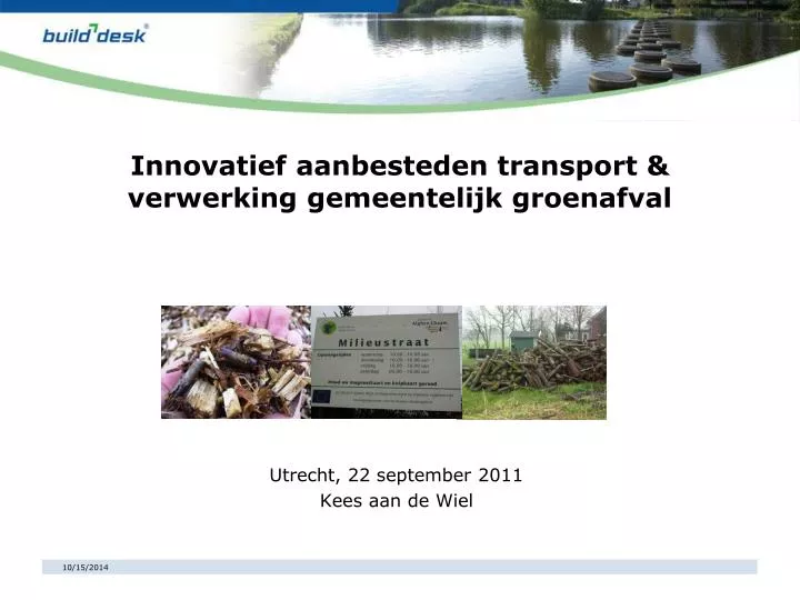 innovatief aanbesteden transport verwerking gemeentelijk groenafval