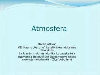 atmosfer a