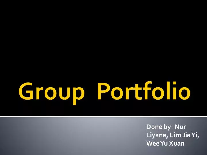 group portfolio