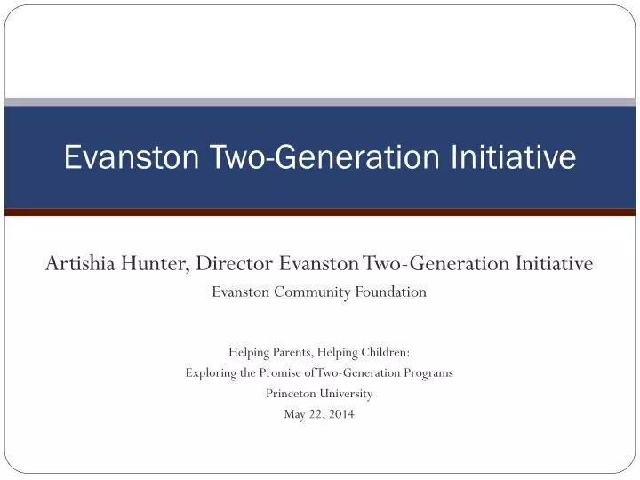 evanston two generation initiative