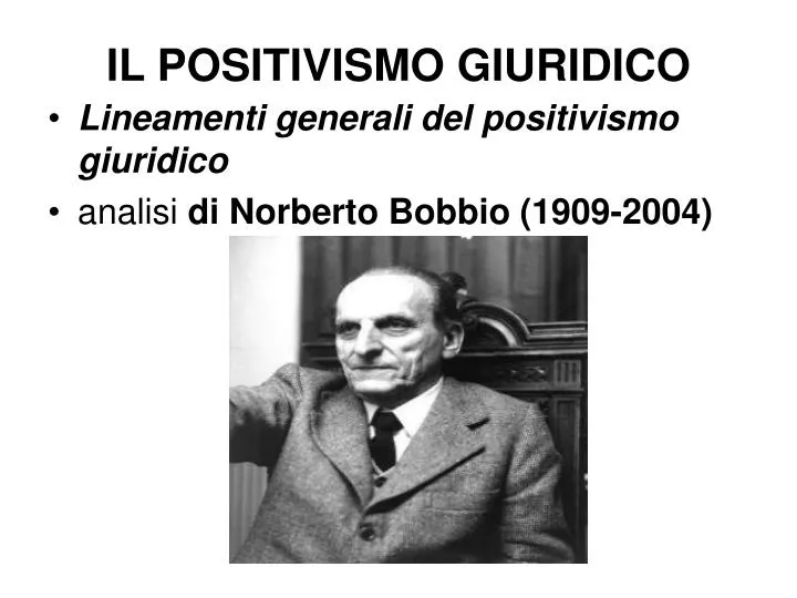 il positivismo giuridico