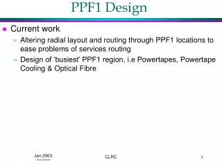 PPF1 Design