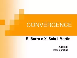 convergence