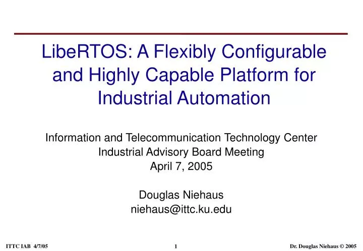 libertos a flexibly configurable and highly capable platform for industrial automation